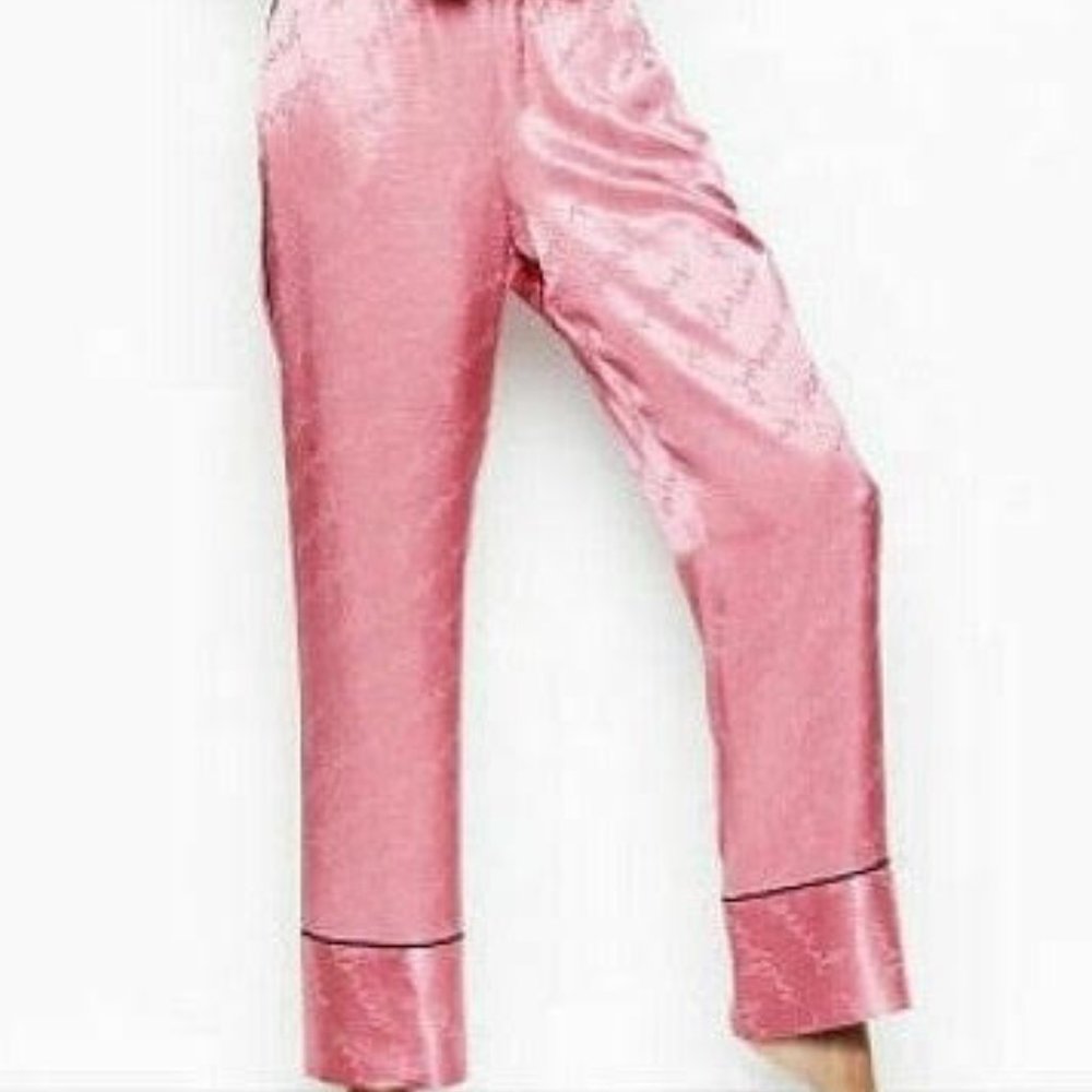 PINK SATIN PANTS PETITE